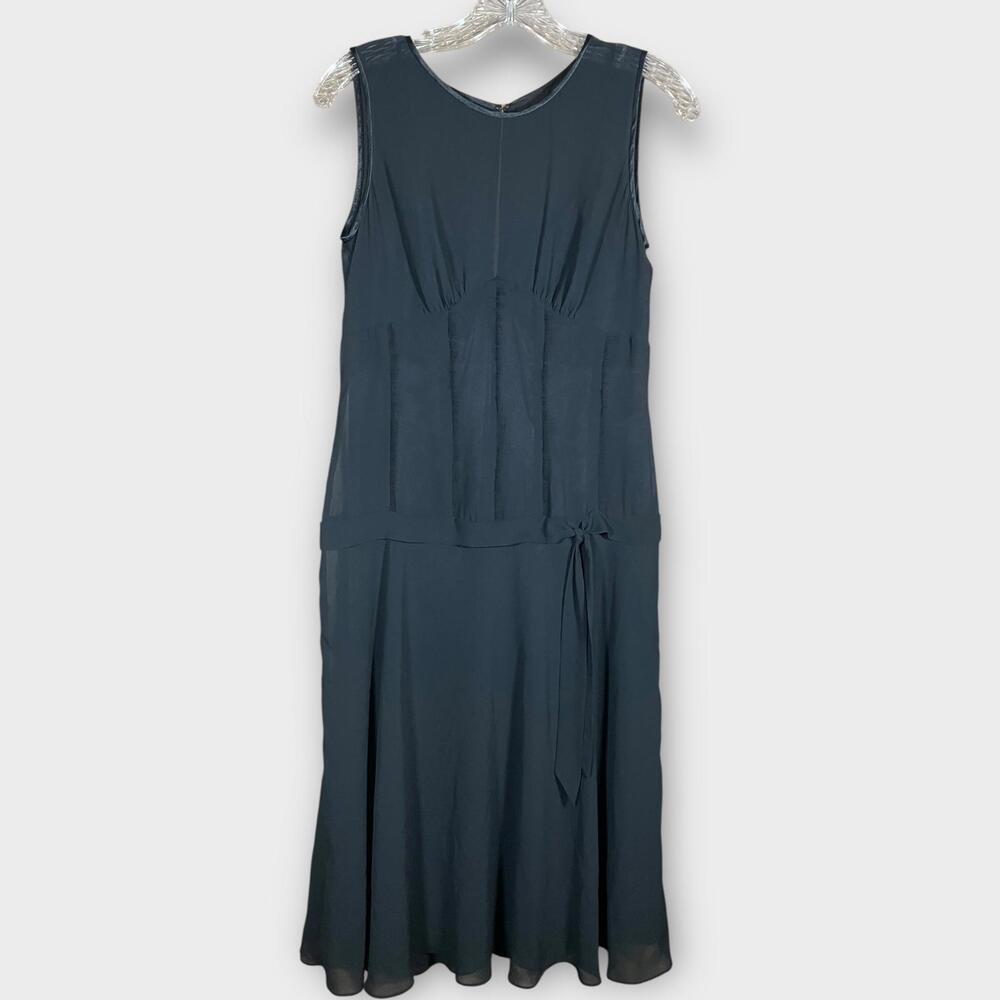 Liz Claiborne Women’s Size 6 Dress Black Full Length Zipped Back